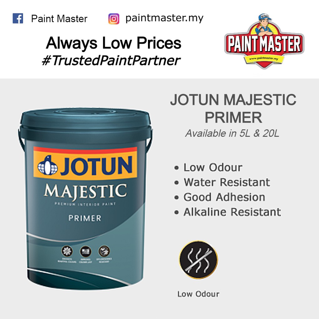 20l Jotun Majestic Primer For Interior Wall Shopee Malaysia 2021