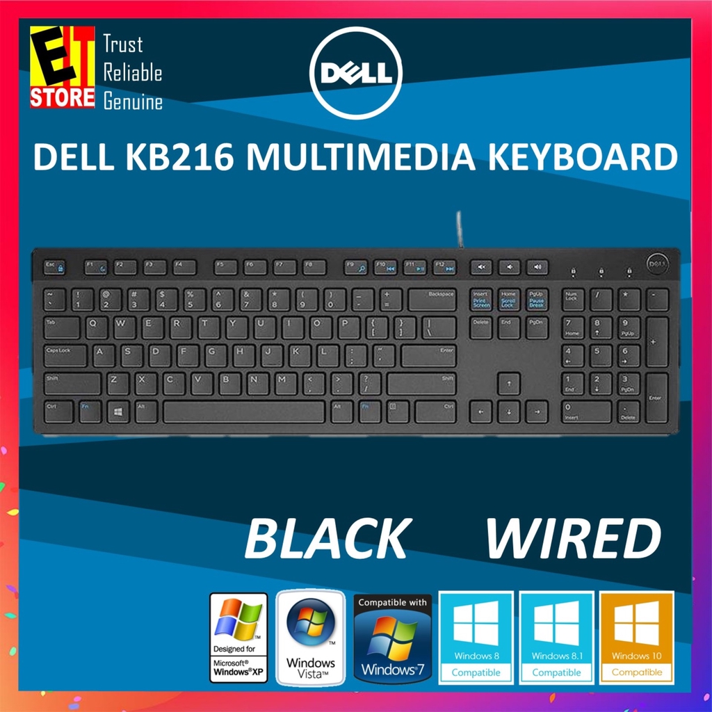 DELL MULTIMEDIA USB KEYBOARD KB216 Shopee Malaysia