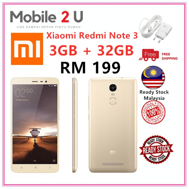 Xiaomi Redmi Note 3 Fingerprint Unlock 4g Lte 3gb Ram 32gb Rom Tip Top Condition Like New Google Classroom Google Meet Shopee Malaysia