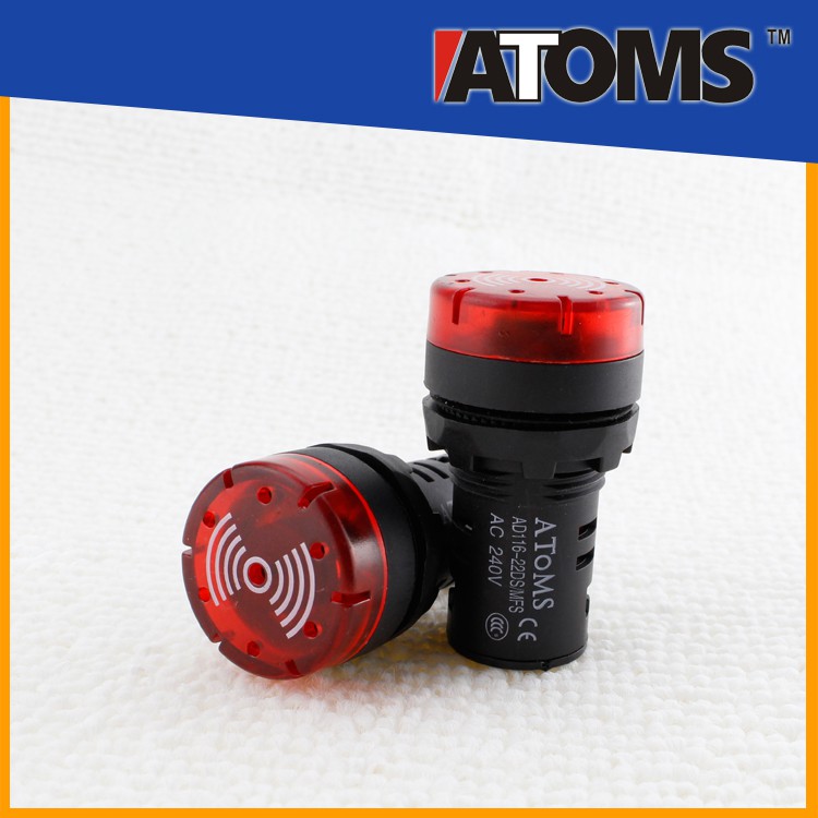 ATOMS AD116 22mm Buzzer with flashing LED 12V/24V/240v Shopee Malaysia