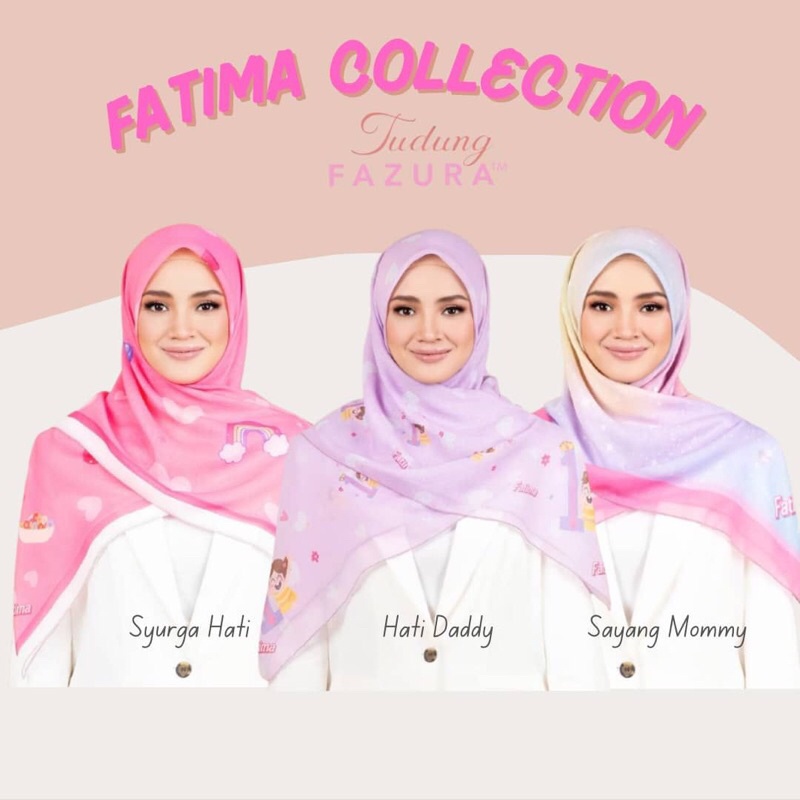 Tudung Fazura Koleksi Set Fatima Ready Stok