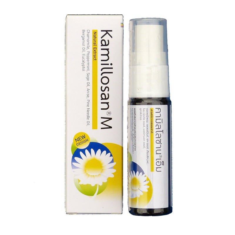 Thailand Kamillosan M Chamomile Anti Bacterial Inflammatory Tonsil Sore