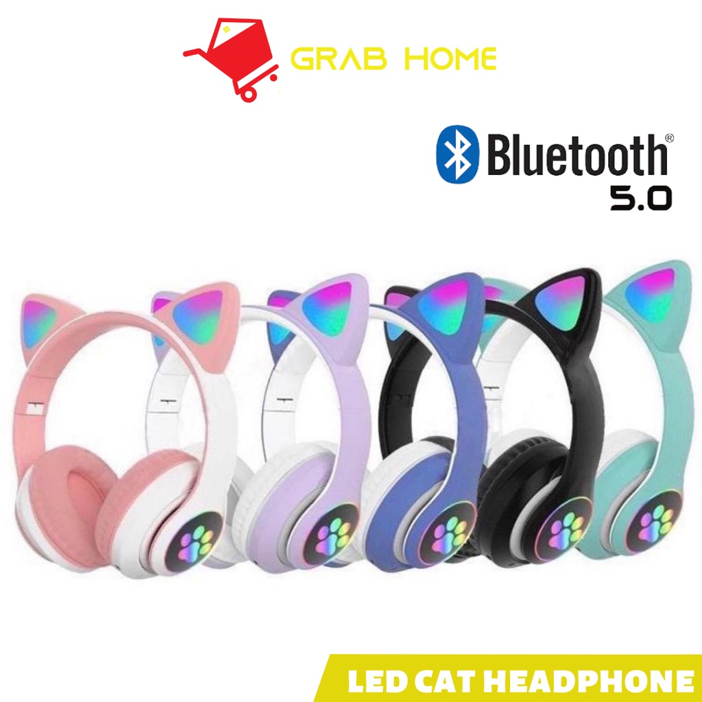 Cat Ear Wireless Bluetooth 5.0 Headphone Earphone Shopee Malaysia