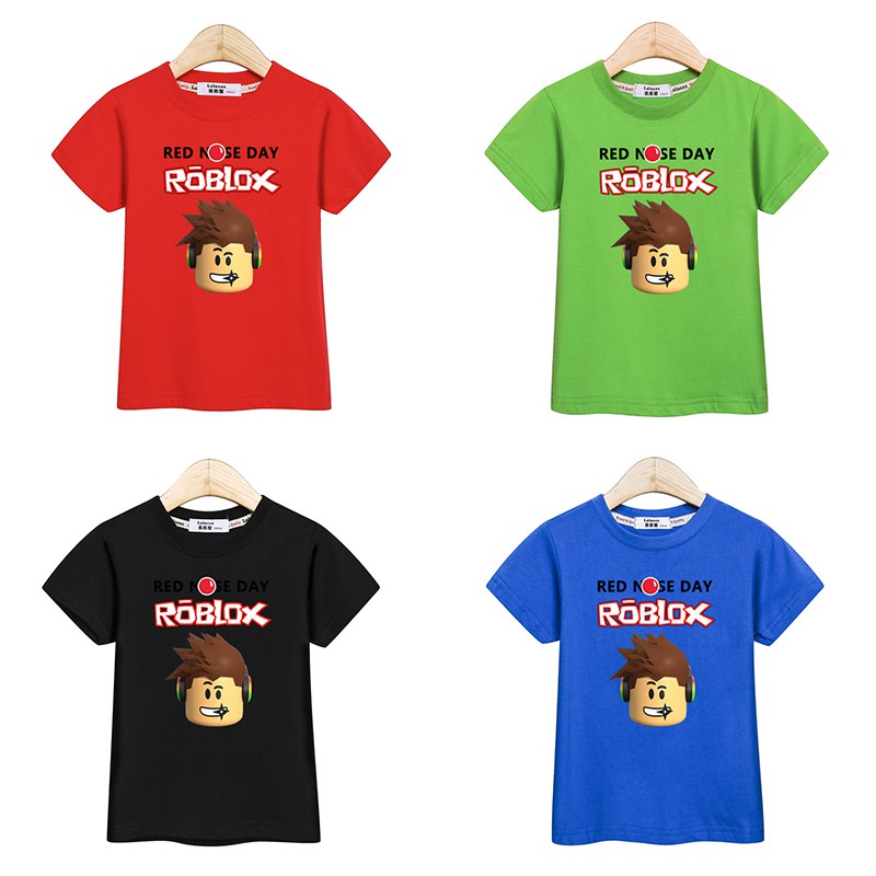 Summer Boy Roblox Clothes Baby Girl Short Sleeve Cartoon Tees Tops Kids T Shirt Shopee Malaysia - kids boys funny tee eat sleep roblox t shirt summer short sleeve tops gift shirt shopee malaysia