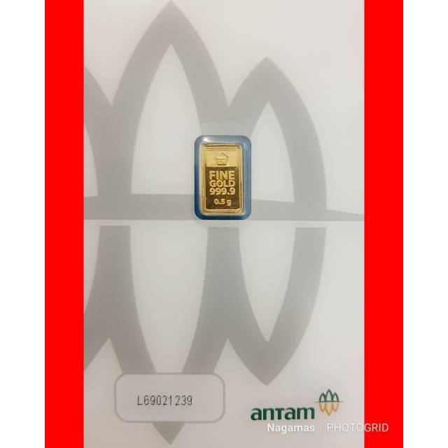 Noble Metal Antam 0 5 Gram Lm Antam Gold Bar Malaysia