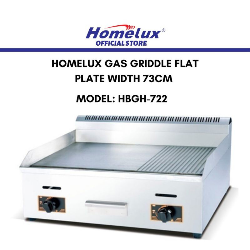 HOMELUX High Quality Commercial Gas Griddle (HBGH722) Shopee Malaysia