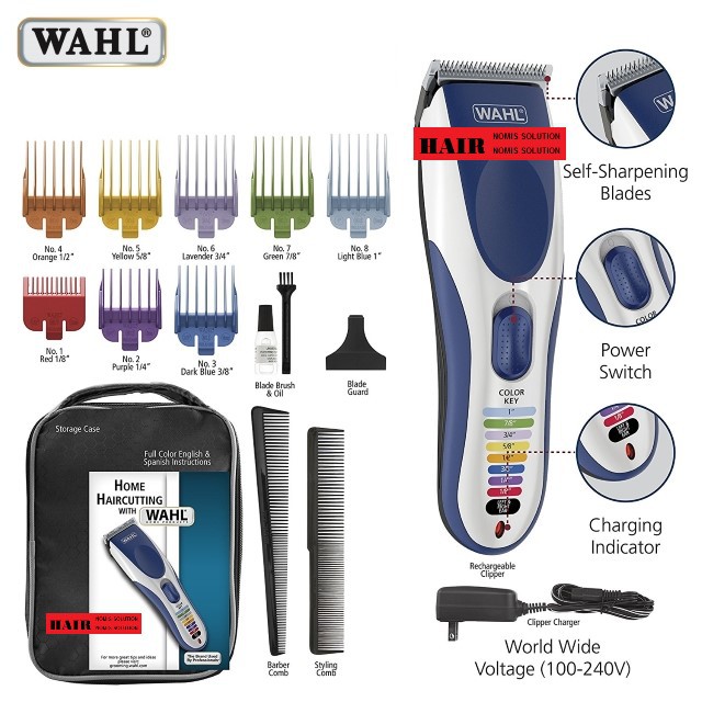 wahl colour pro cordless instructions