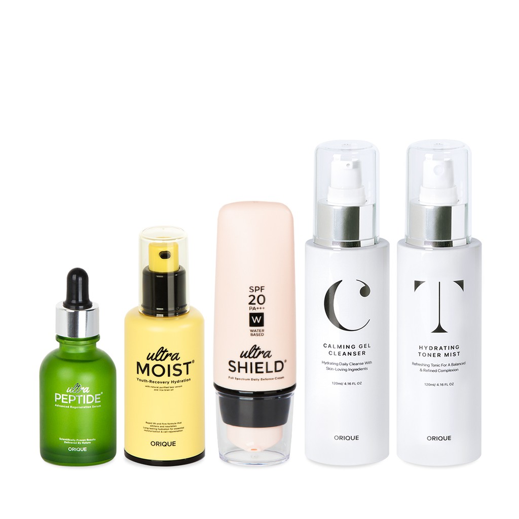 cleanser toner moisturizer sunscreen