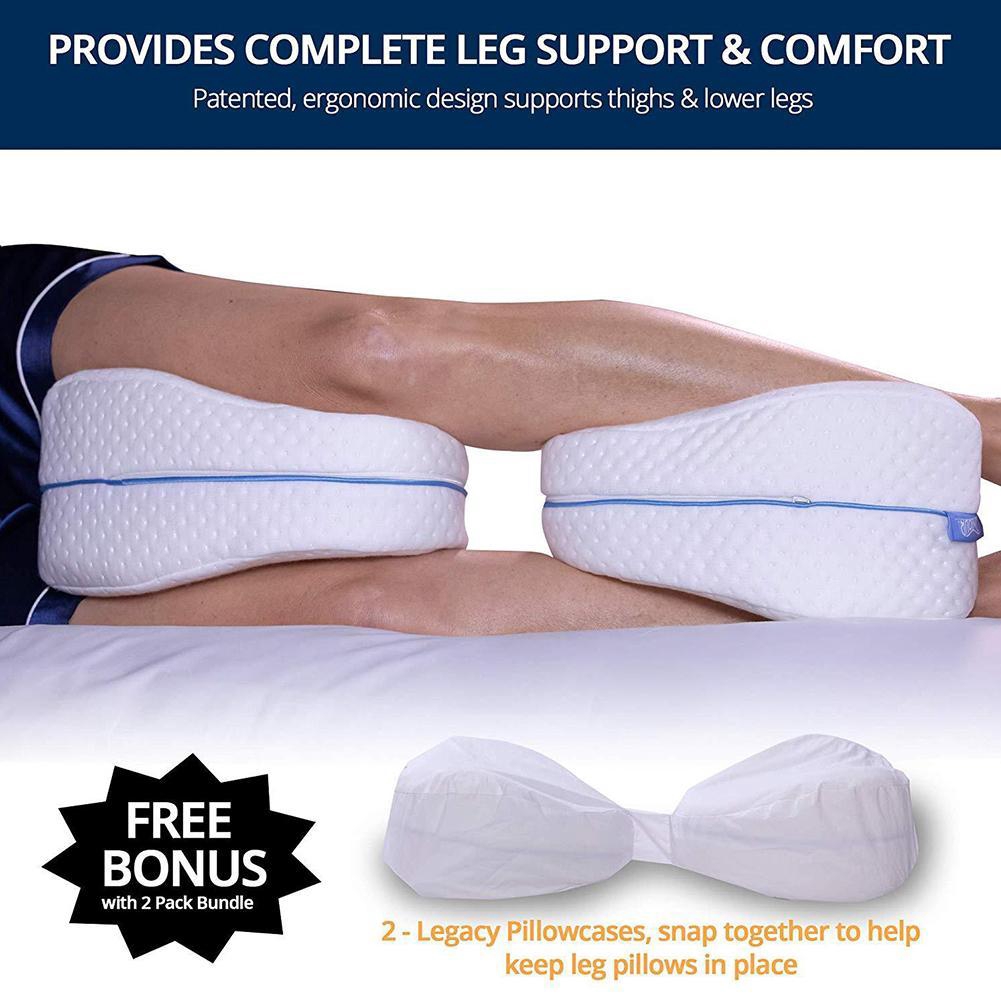 Contour Legacy Leg Pillow Bed Foam Leg Knee Support Wedge Sciatica Nerve Presal