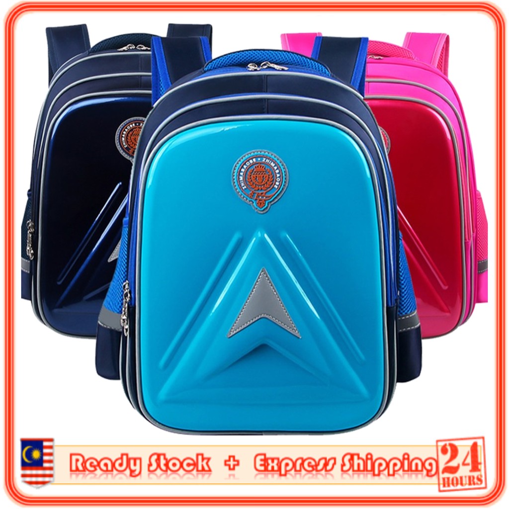 MILANDO Kid Triangle Hardshell Backpack School Bag Beg Sekolah Bags