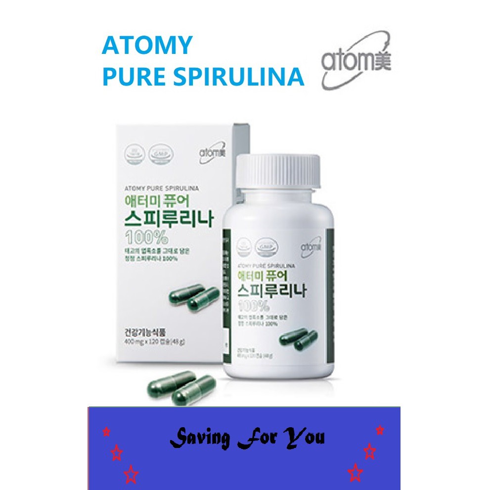 10 Cash Back Atomy Spirulina 100 Pure (120 capsules) Shopee Malaysia