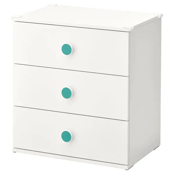 Ikea Godishus Chest Of 3 Drawers White 60x64 Cm 100 Genuine