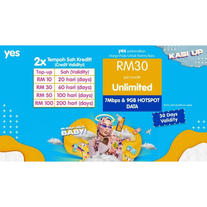 Yes Unlimited 4g Data Upto 7 Mbps 20gb With Full Speed