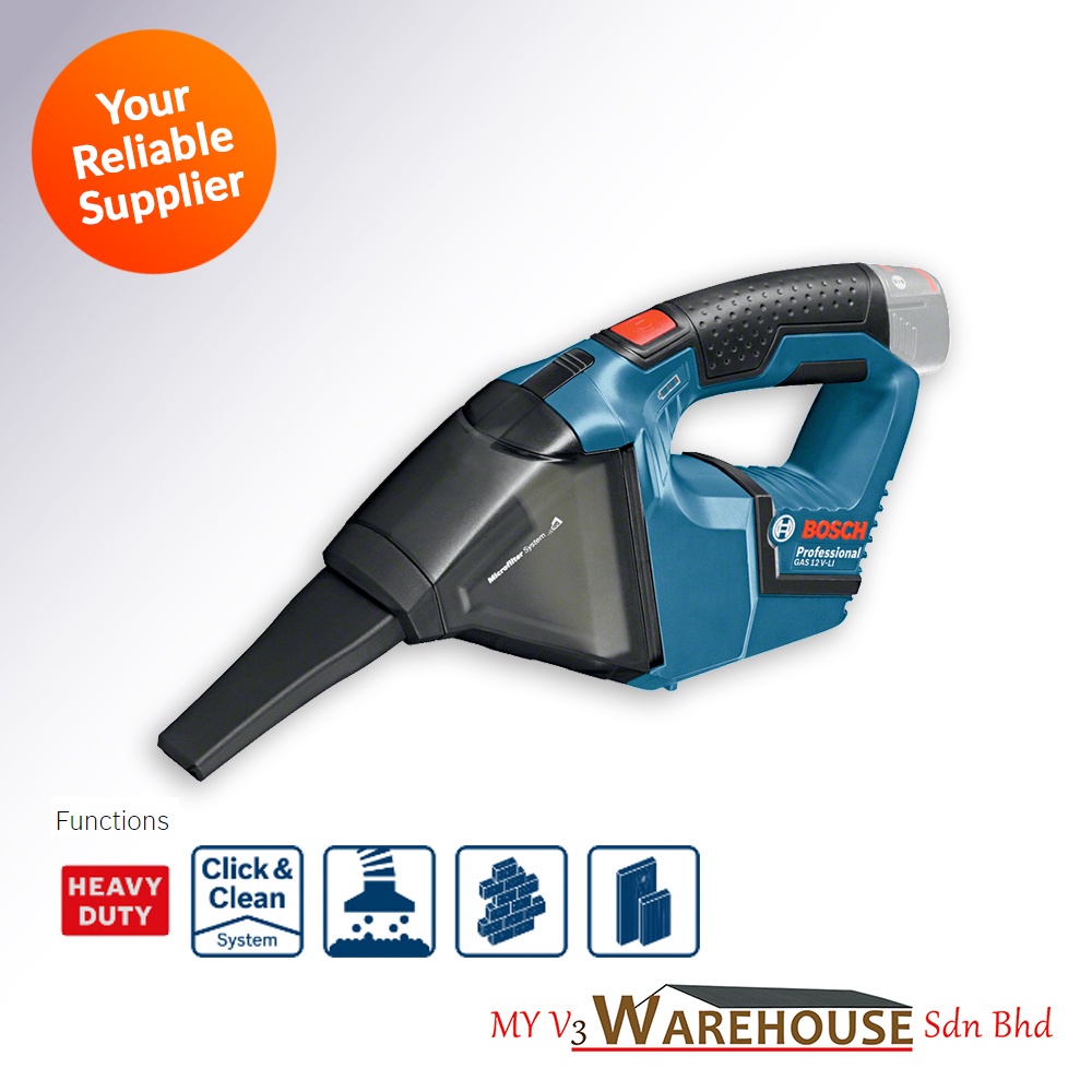 BOSCH Cordless Vacuum Cleaner GAS 12 VLI SOLO (without Battery and