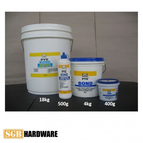 PYE Bond Adhesive Latex Glue 4kg / wallpaper wood paper leather