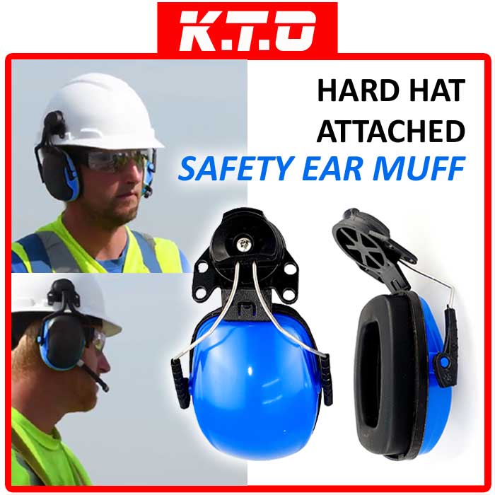 HARD HAT ATTACHED SAFETY MOUNTED EAR MUFF EARMUFF ...