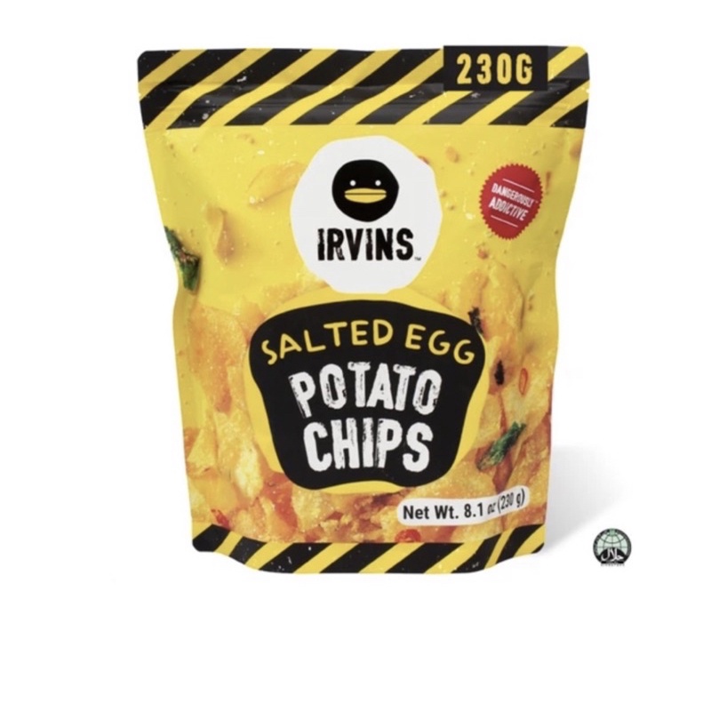 IRVINS SALTED EGG POTATO CHIPS BIG 230G (readystock) Exp: 12/5/23 ...