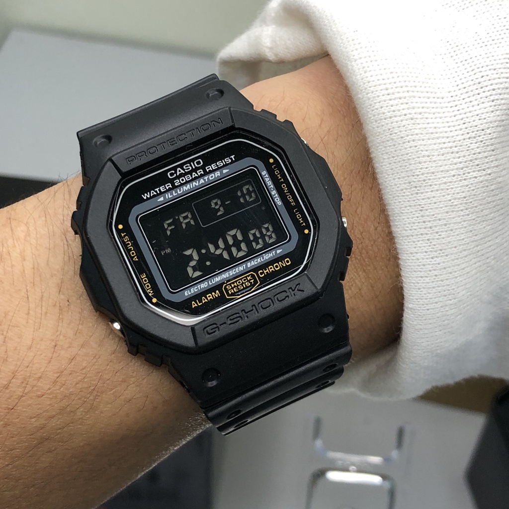 Jam G Shock DW5600 Black G Shock Petak Autolight Waterproof G shock ...