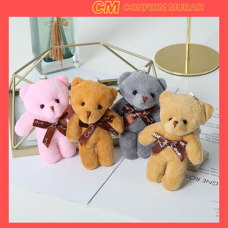 Cute Mini Teddy Bear Plush Toy Decoration Bouquet Accessories Brown Bear