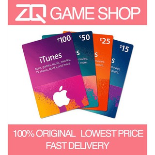 [🇺🇸USA] Apple iTunes Gift Card US $5/10/15/25/50/100USD (Only code) (⚡Fast Delivery)