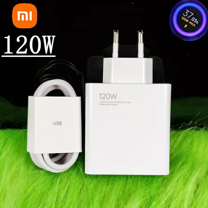 Original Xiaomi 120W Charger US Spec Support Turbocharge Hyper Charge