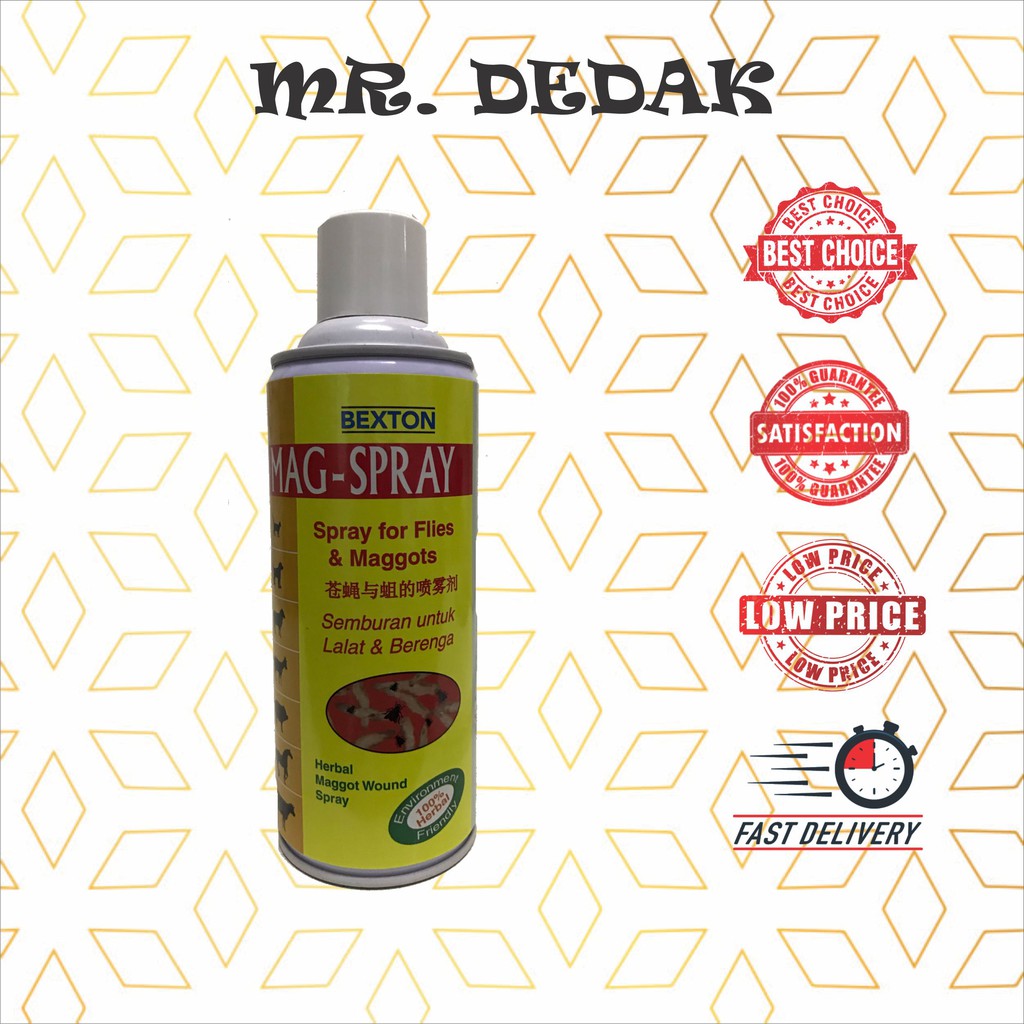 MAG-SPRAY] Spray luka berulat untuk haiwan berasaskan herba  Luka 