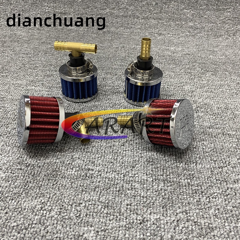 Have Quality K&N 12mm Engine / Oil Crankcase Breather Valve Intake Filter Mini KN Air Copper-Straight Adapter-12MM - Image 4