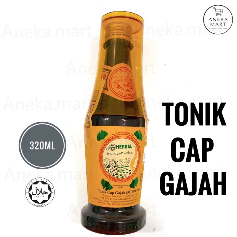 Herbal Tonik Cap Gajah 320ml Lazada