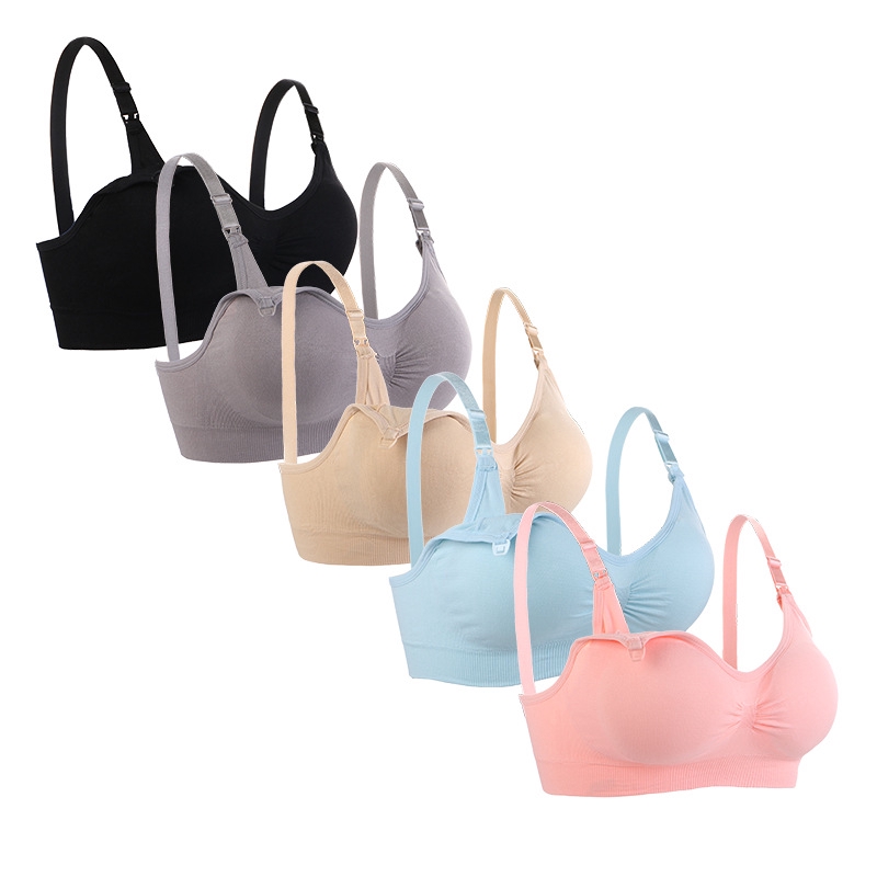 woman maternity Nursing Bra Hands Free Pumping Bra for breastfeeding