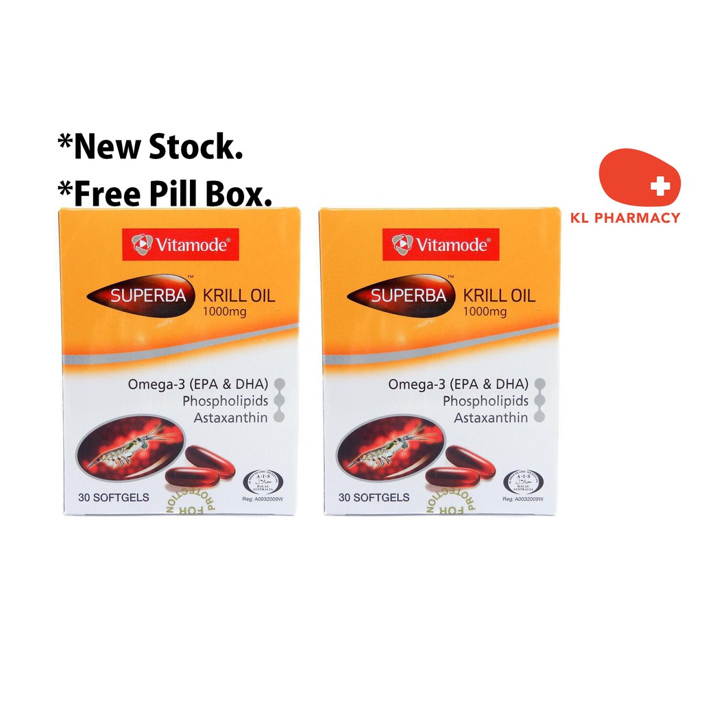 New Stock Vitamode Superba Krill Oil 1000mg Omega 3 30 S Exp 2021