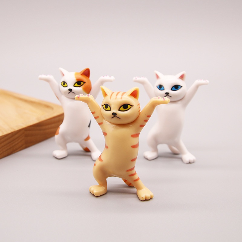 Dance Cat Headset Holder for AirPods Accessories Creative and Novelty Headphone Stand Gifts for Apple AirPods 1&2 and Pro Cute Doll Handmade Decoration