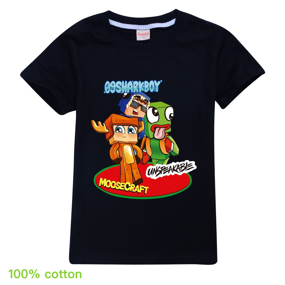 100 Cotton 2020Summer UNSPEAKABLE Cartoon Kids 415 Years Boys TShirt