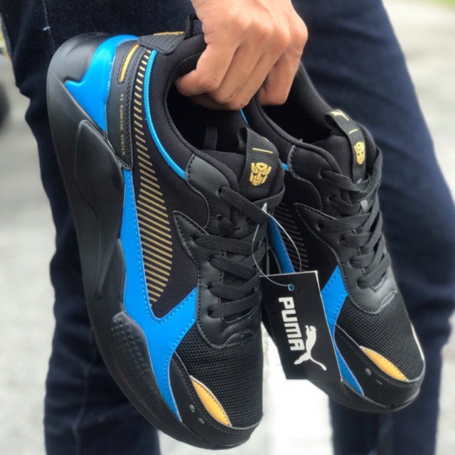 puma rsx blue and black