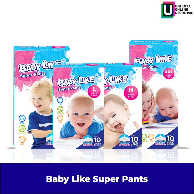 Ready Stock Baby Like Super Pants Single Pack Shopee Malaysia