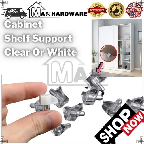 ReadyStock Furniture Shelf Support Plastic with pin peg ( White