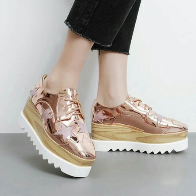 stella mccartney rose gold shoes