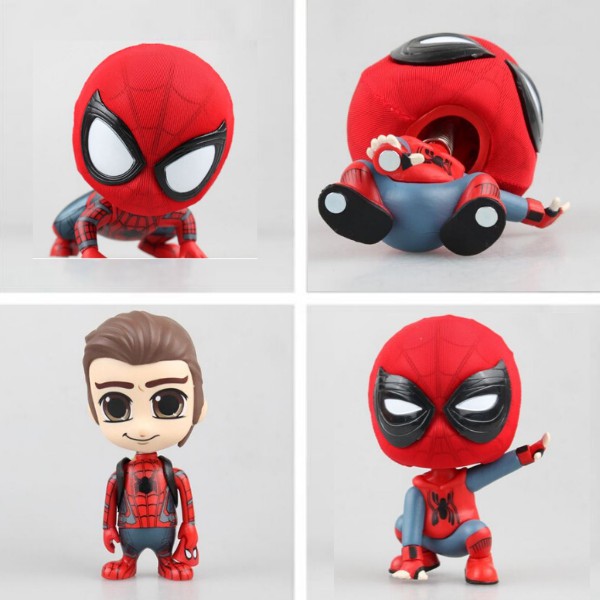 Marvel Q Version Spider Man Home Coming Magnetic Mini Figure Bobble Head  Toy [B/D/F] | Shopee Malaysia