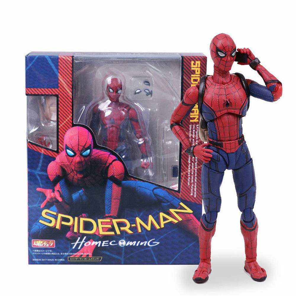 SHF Spiderman Homecoming Action Figure Spider Man Collectible PVC Model Toy  Gift | Shopee Malaysia