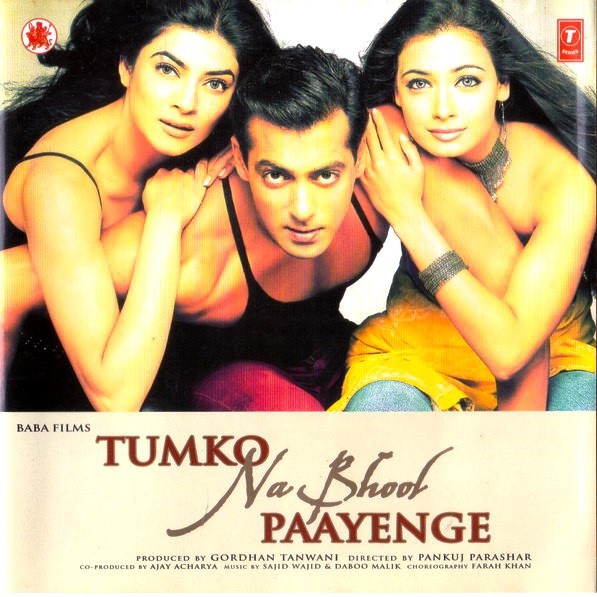 CD-R Hindi Songs - Tumko Na Bhool Paayenge (2002) Salman Khan, Bollywood Songs Not Movie