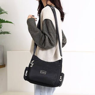 Nylon Sling Bag Women Korean Style Beg Tangan Wanita Murah Cloth Bag ...