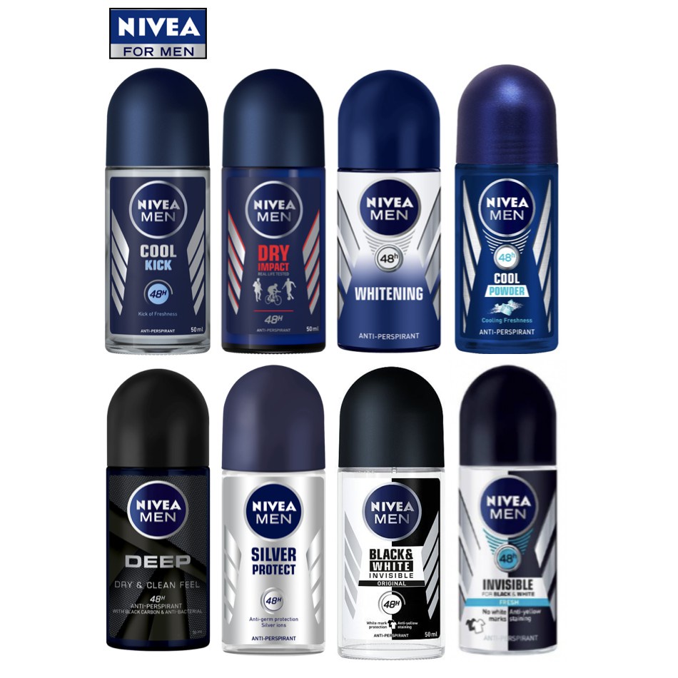 NIVEA Men Deodorant Roll On 50ML Twin Pack Shopee Malaysia