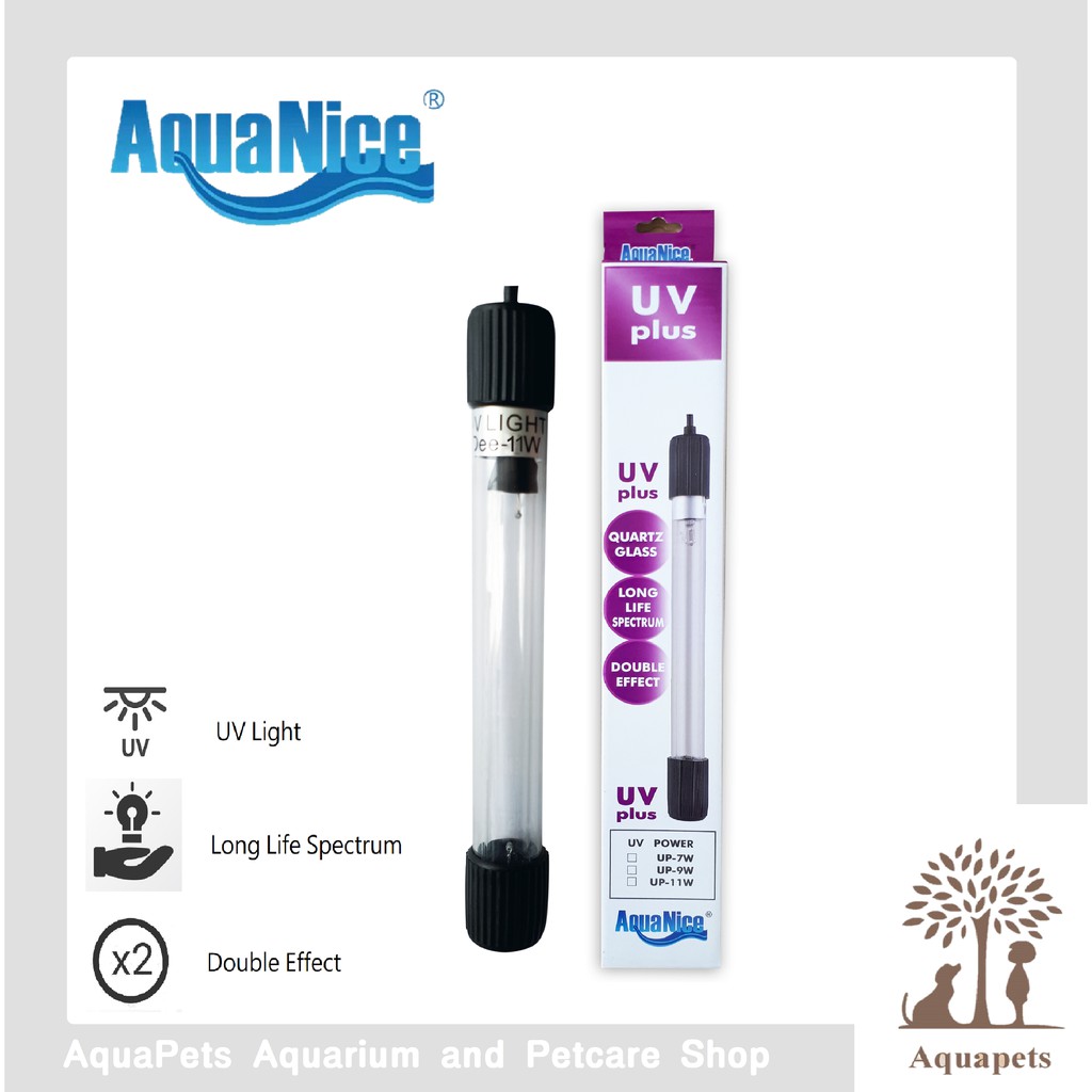 AquaNice Aquarium UV Light / UV PLUS Aquarium Ultra Violet Light (11w
