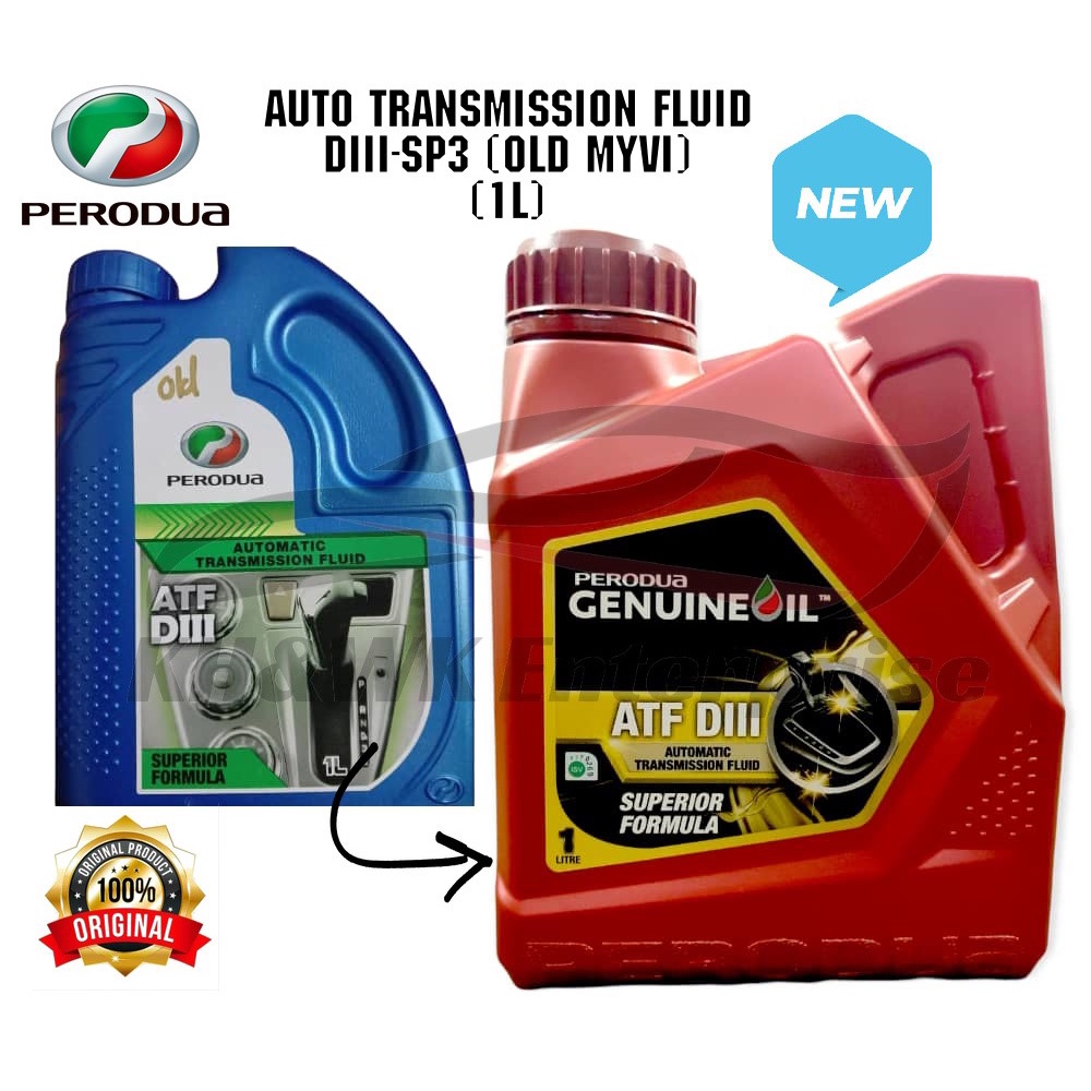 PERODUA AUTO Gear Oil ATF DIIISP3 (Green) 1L (Old Myvi) MYVI 1.0 1.3