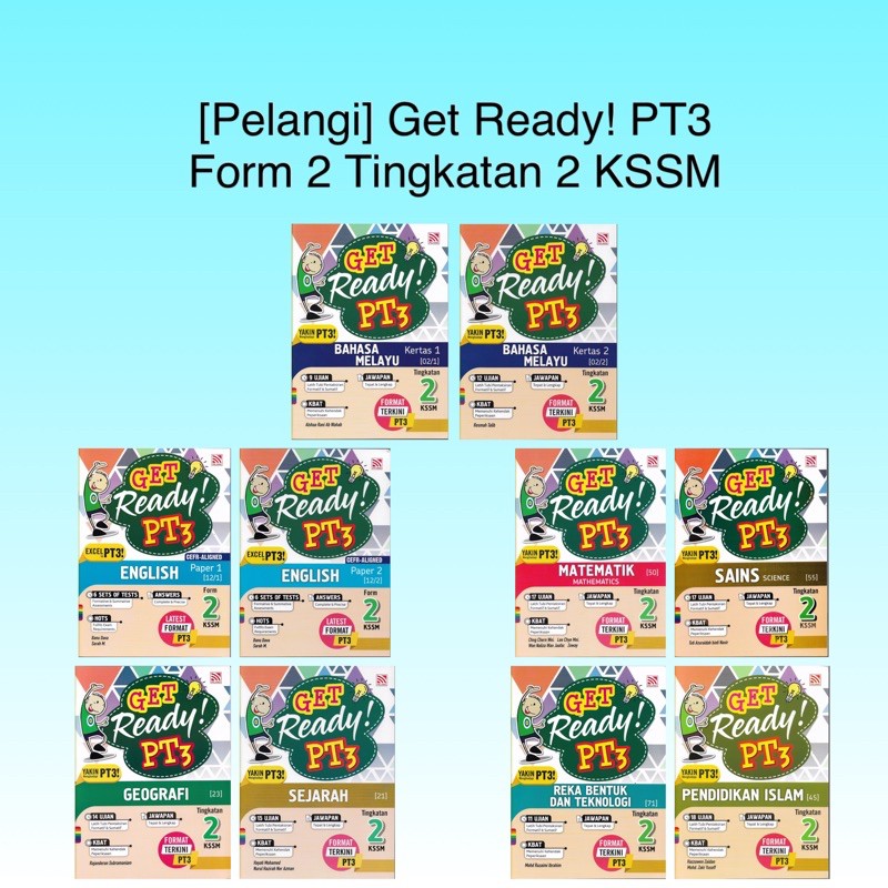 Pelangi Get Ready Pt3 Form 2 Yakin Menghadapi Pt3 Tingkatan 2 Dwibahasa Shopee Malaysia