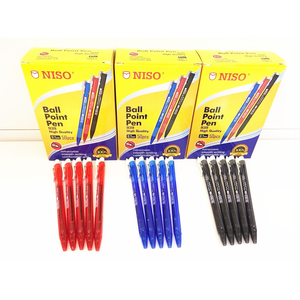 Niso Ball Point Pen BP939 Black Shopee Malaysia