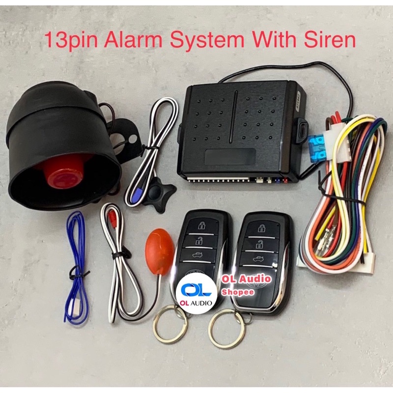 Universal 13P OneWay Car Alarm Vehicle System Protection Security