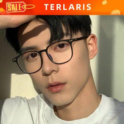 Ready Stock Cermin Mata Spek Mata Glasses Spec Mata Black Frame Eye Radiation Protection Anti Blue Myopia Glasses Lelaki Big Wajah Invisible Diabity Decorative Trend Flat Mirror