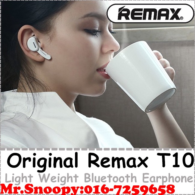 Original Remax T10 Bluetooth Earphone Play Music Call Shopee Malaysia