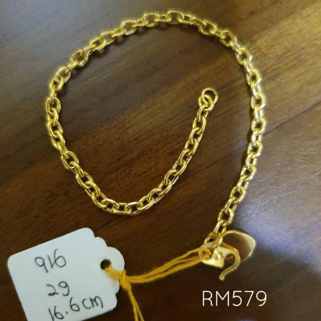 Rantai Tangan Emas 916 Bajet Bawah Rm1000 Malaysia