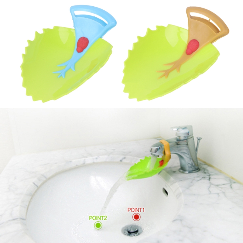 Cartoon Sink Extension Faucet Kids Washing Hand Water Guide
